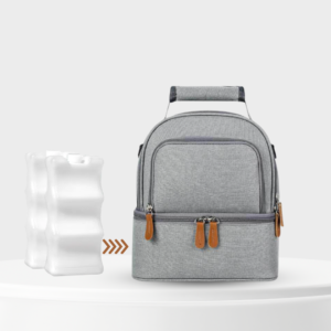 Cooler bag- conservador de leche  2 bloque de hielo -Tela Oxford