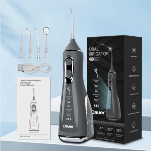 Irrigador Dental Portátil IPX7  Con 5 Modos 4 Boquillas-Dauer